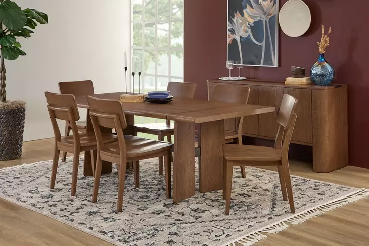 Lyra Sierra Brown 84" Rectangular Dining Table