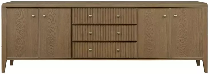 Reed Warm Driftwood 92" TV Stand with USB Charging
