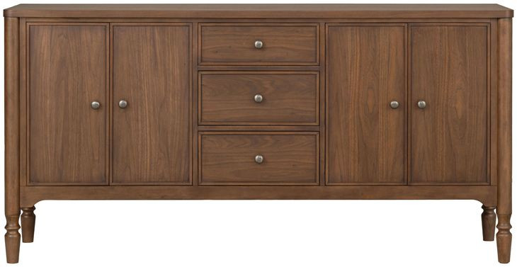 Azalea Walnut 4 Door Sideboard with USB Charging