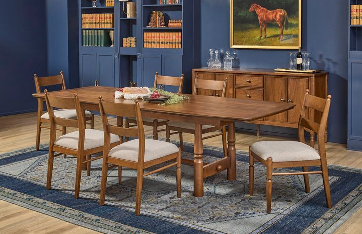 Azalea Walnut Extendable Rectangular Dining Room Set