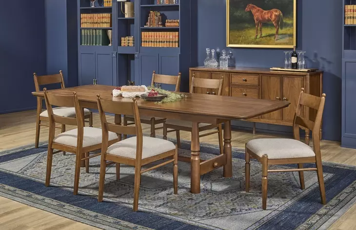 Azalea Walnut 106" Extendable Rectangular Dining Table