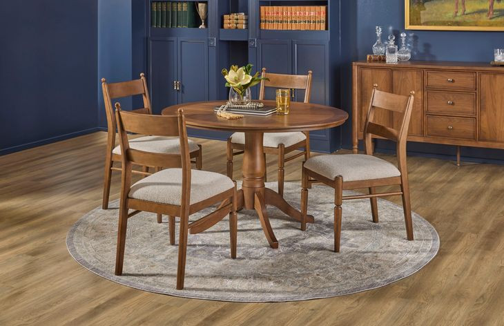 Azalea Walnut Round Dining Room Set