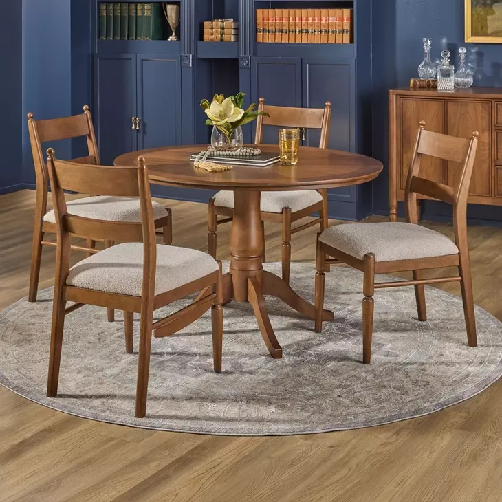 Azalea Walnut Round Dining Room Set