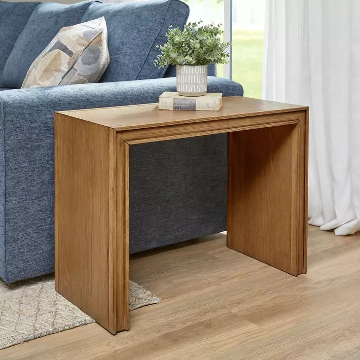 Waterfall Brown Rectangular Accent Table