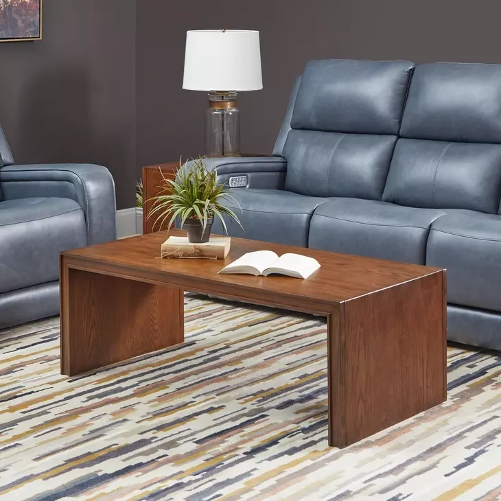 Waterfall Dark Brown Rectangular Coffee Table