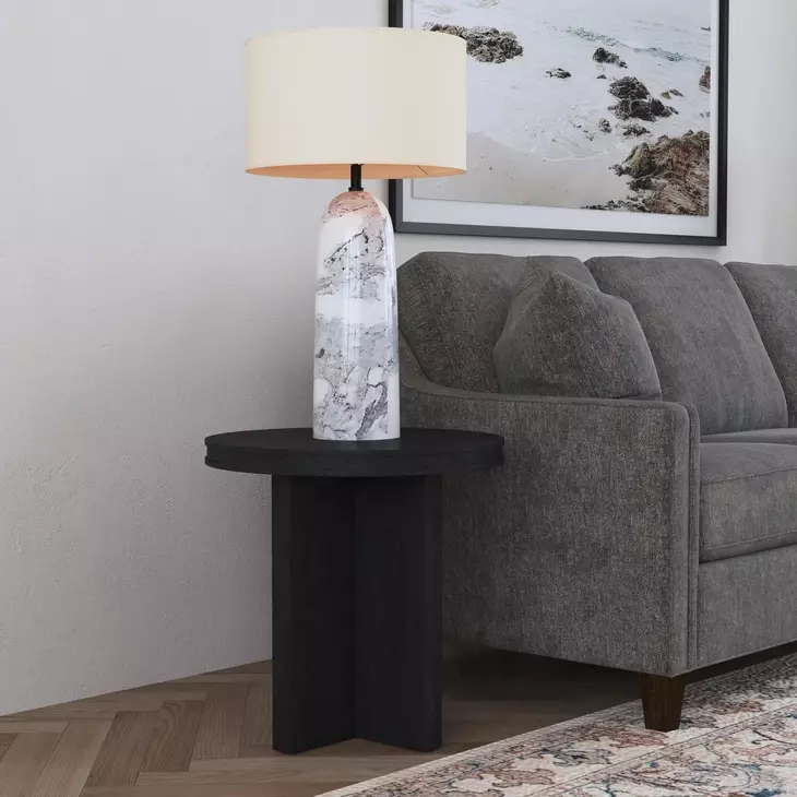 Waterfall Deep Ebony Round End Table