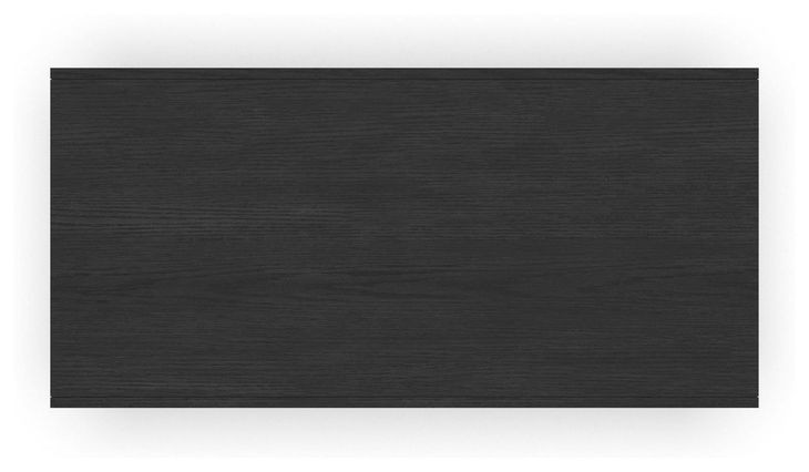 Waterfall Deep Ebony Rectangular Coffee Table with Casters