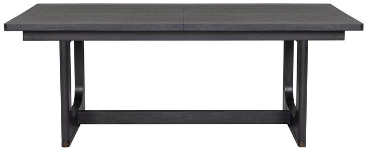 Waterfall Deep Ebony 100" Extendable Rectangular Dining Table