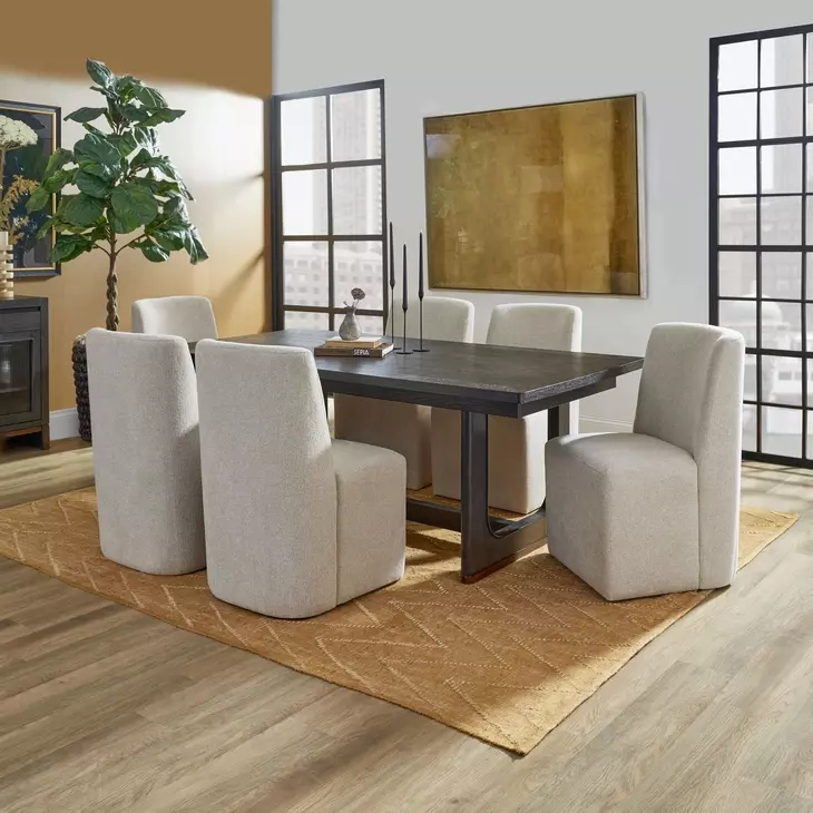 Waterfall Deep Ebony Extendable Rectangular Dining Room Set