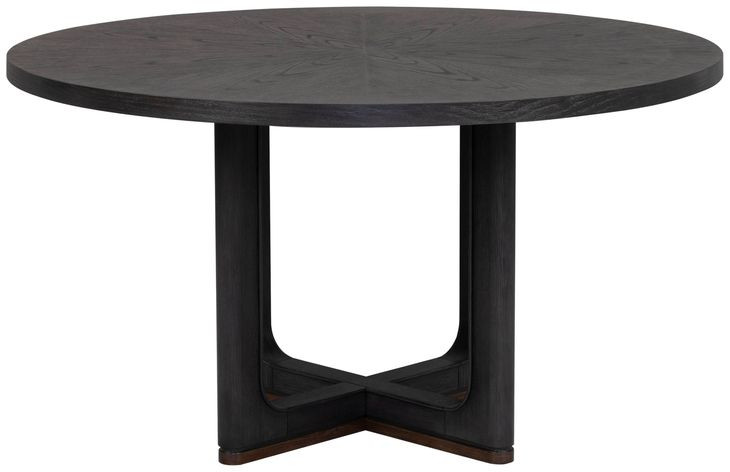 Waterfall Deep Ebony 54" Round Dining Table