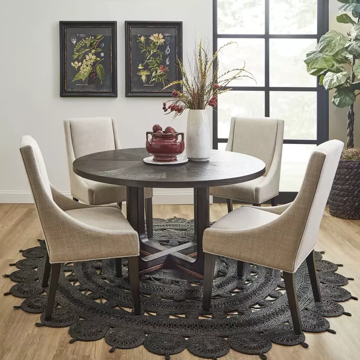 Waterfall Deep Ebony 54" Round Dining Table