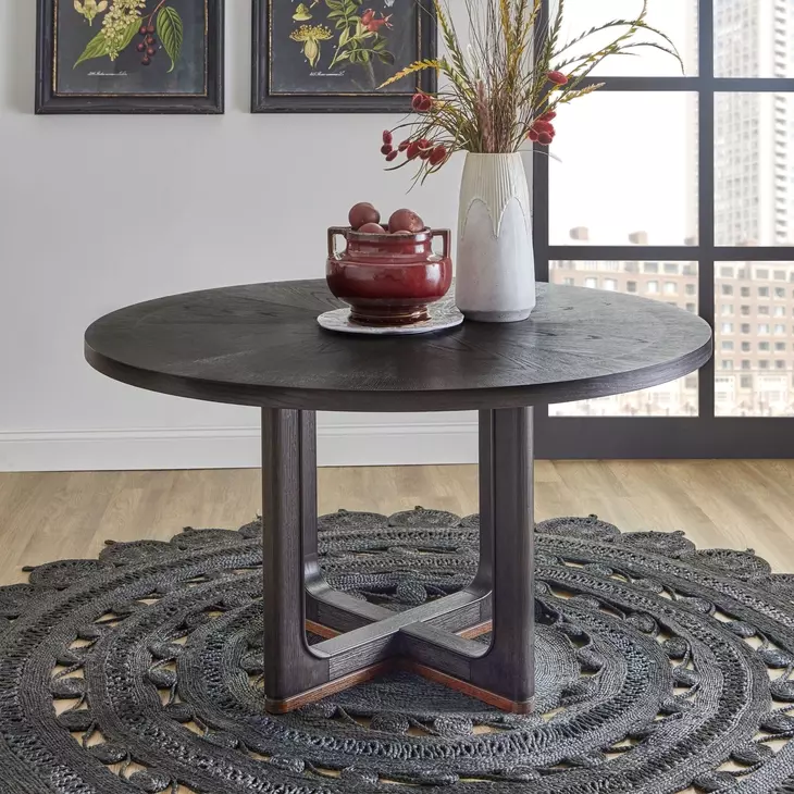 Waterfall Deep Ebony 54" Round Dining Table