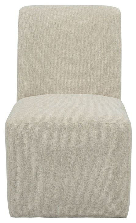 Waterfall Off White Performance Fabric Upholstered Dining Chair Set of 2