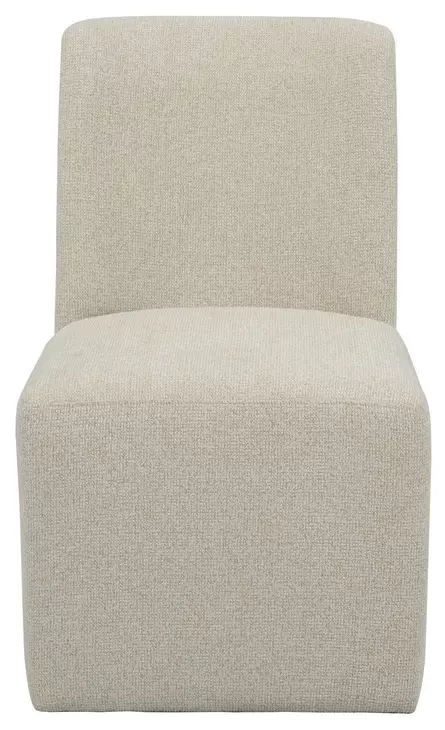 Waterfall Off White Performance Fabric Upholstered Dining Chair Set of 2