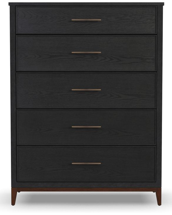 Waterfall Deep Ebony 5 Drawer Chest