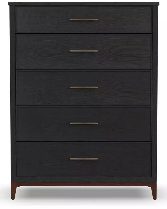 Waterfall Deep Ebony 5 Drawer Chest