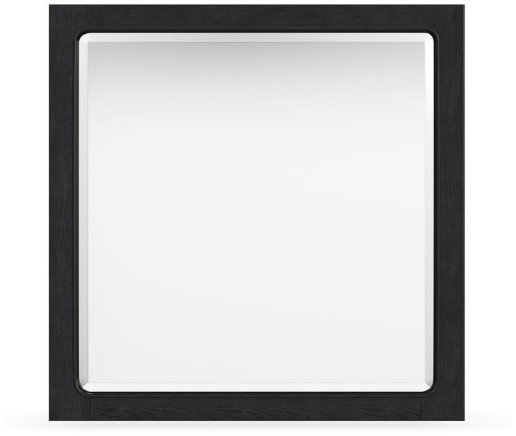 Waterfall Black Square Dresser Mirror