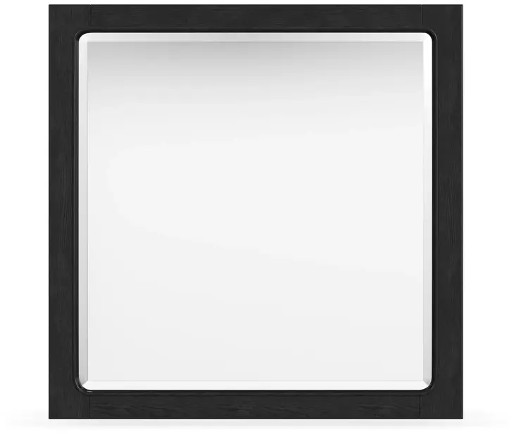 Waterfall Black Square Dresser Mirror