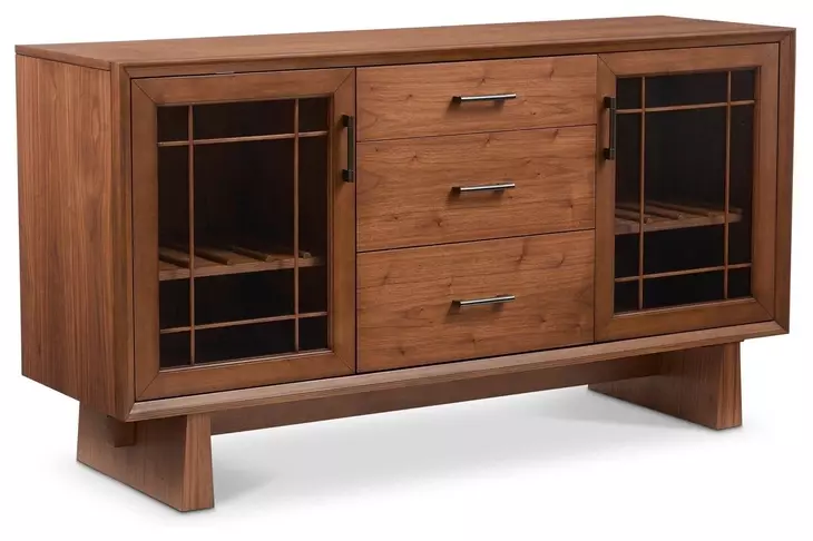 Lincoln Walnut Rectangular Dining Room Set