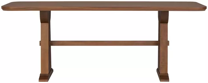 Lincoln Walnut 84" Rectangular Dining Table