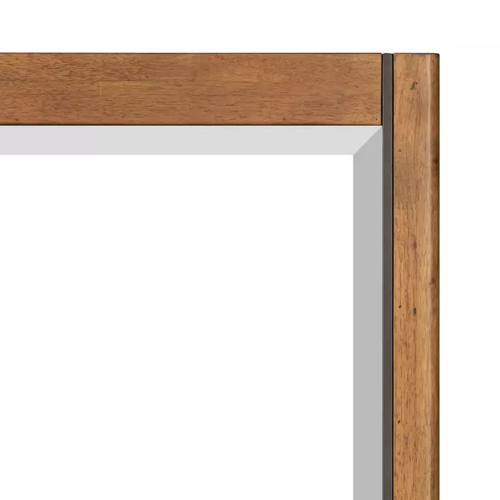 Lincoln Warm Walnut Rectangular Dresser Mirror