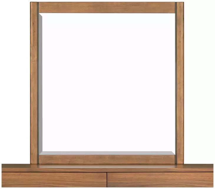 Lincoln Warm Walnut Rectangular Dresser Mirror