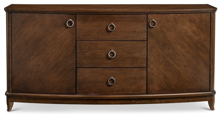 Bellevue Whiskey Brown 2 Door Sideboard with USB Charging