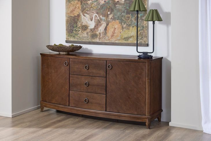 Bellevue Whiskey Brown 2 Door Sideboard with USB Charging