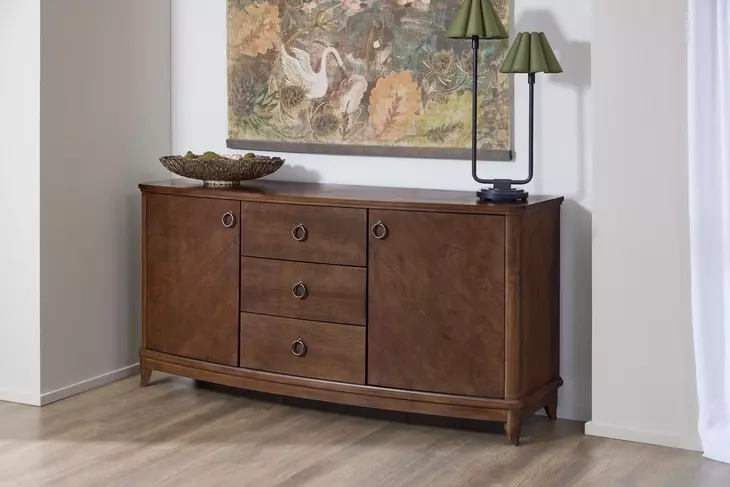 Bellevue Whiskey Brown 2 Door Sideboard with USB Charging