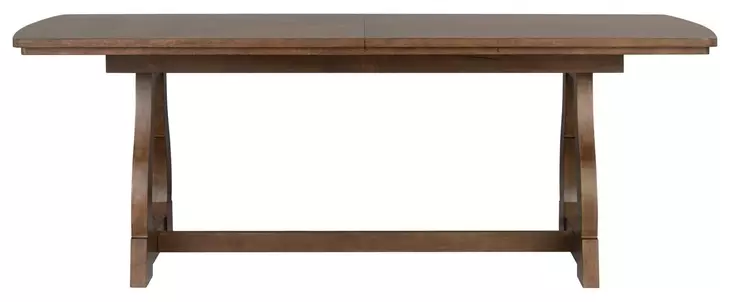 Bellevue Whiskey Brown 104" Extendable Rectangular Dining Table