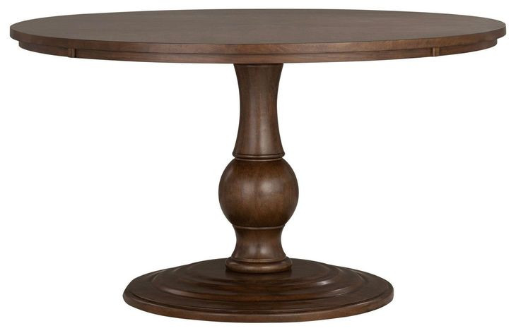 Bellevue Whiskey Brown 54" Round Dining Table