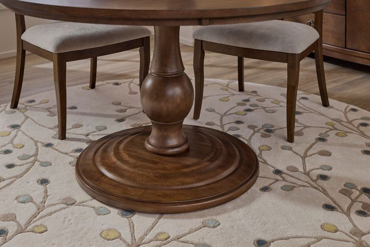 Bellevue Whiskey Brown 54" Round Dining Table