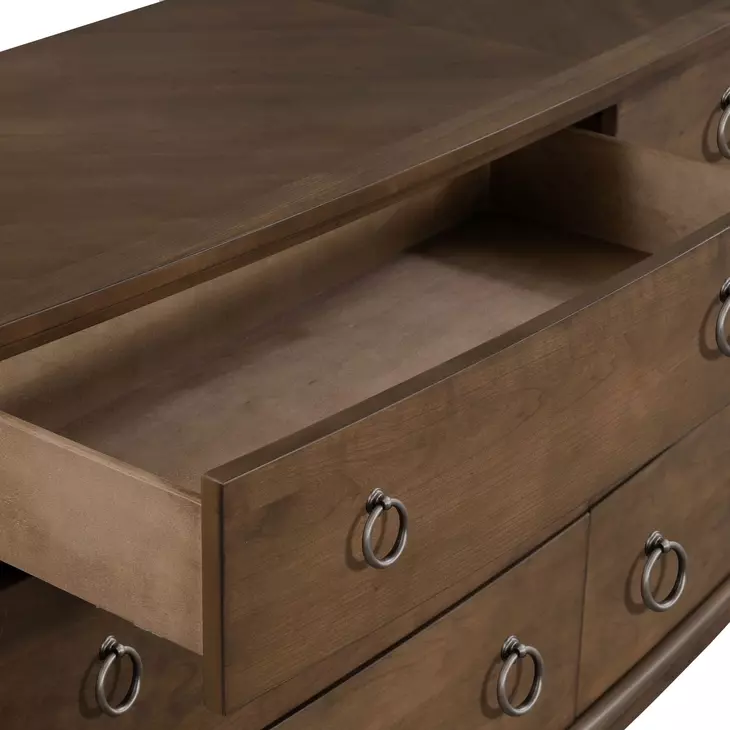 Bellevue Whiskey Brown 6 Drawer Dresser