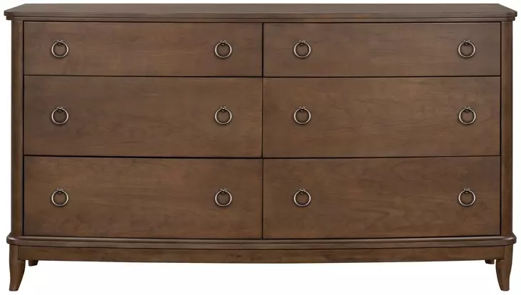 Bellevue Whiskey Brown 6 Drawer Dresser