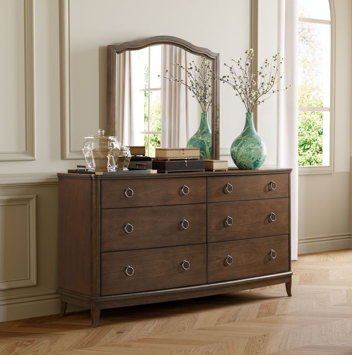 Bellevue Whiskey Brown 6 Drawer Dresser