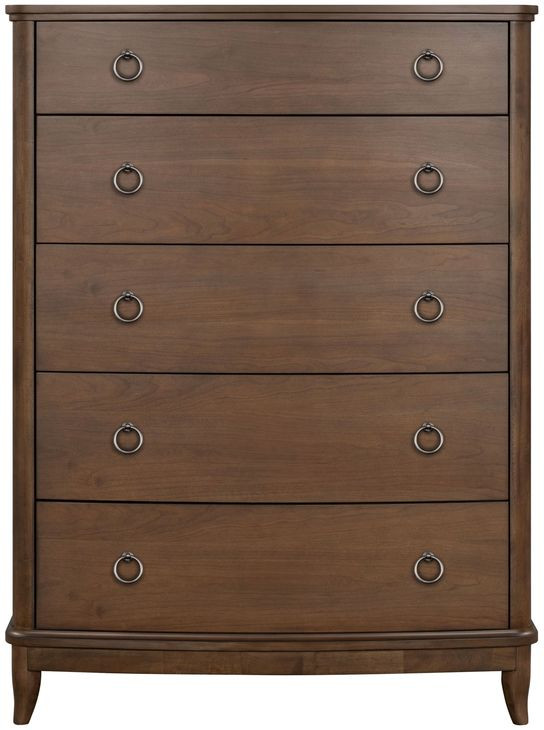Bellevue Whiskey Brown 5 Drawer Chest