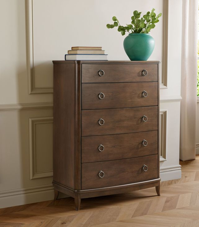 Bellevue Whiskey Brown 5 Drawer Chest