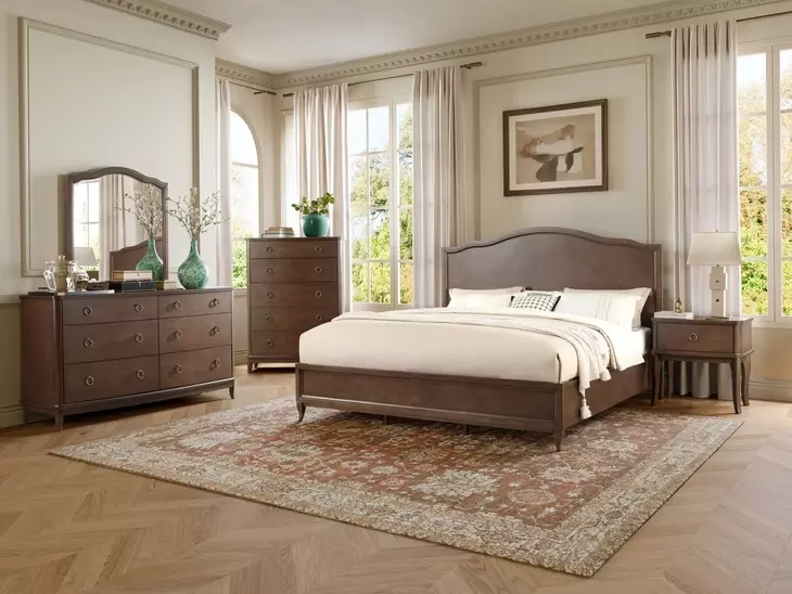 Bellevue Whiskey Brown Platform Bedroom Set