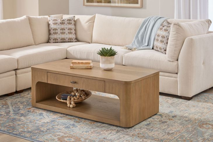 Normandy Warm Driftwood Rectangular Coffee Table