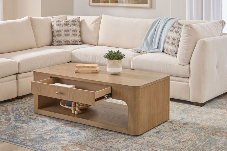 Normandy Warm Driftwood Rectangular Occasional Table Set