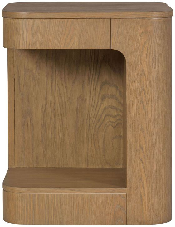Normandy Warm Driftwood Square Chairside Table
