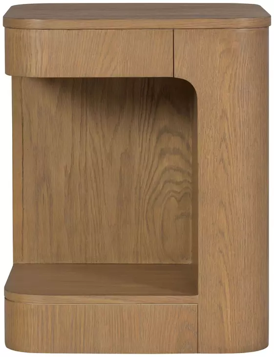 Normandy Warm Driftwood Square Chairside Table