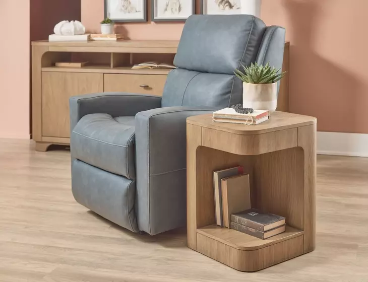 Normandy Warm Driftwood Square Chairside Table