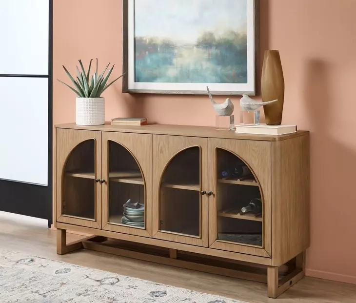 Normandy Warm Driftwood 4 Door Buffet