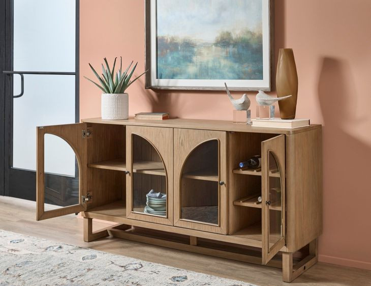 Normandy Warm Driftwood 4 Door Buffet