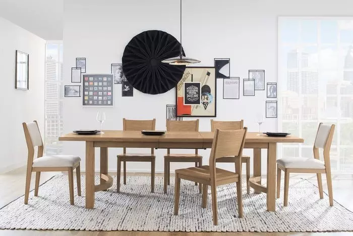 Normandy Warm Driftwood Extendable Rectangular Dining Room Set