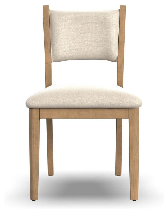 Normandy Cream Performance Fabric Upholstered Dining Chair Set of 2