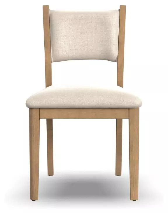 Normandy Cream Performance Fabric Upholstered Dining Chair Set of 2