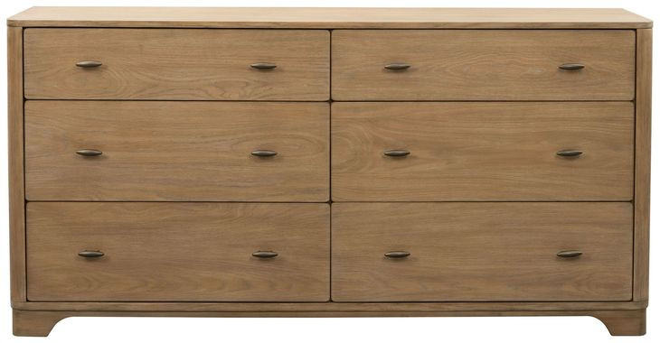 Normandy Warm Driftwood 6 Drawer Dresser