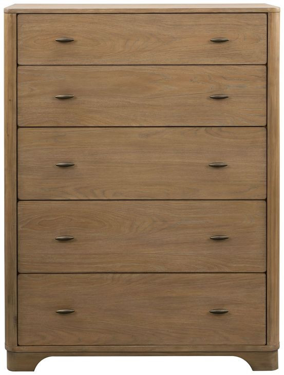 Normandy Warm Driftwood 5 Drawer Chest